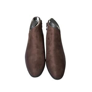 Aerosoles Cayu Java Faux Suede Ankle Boots Women 7.5 NIB